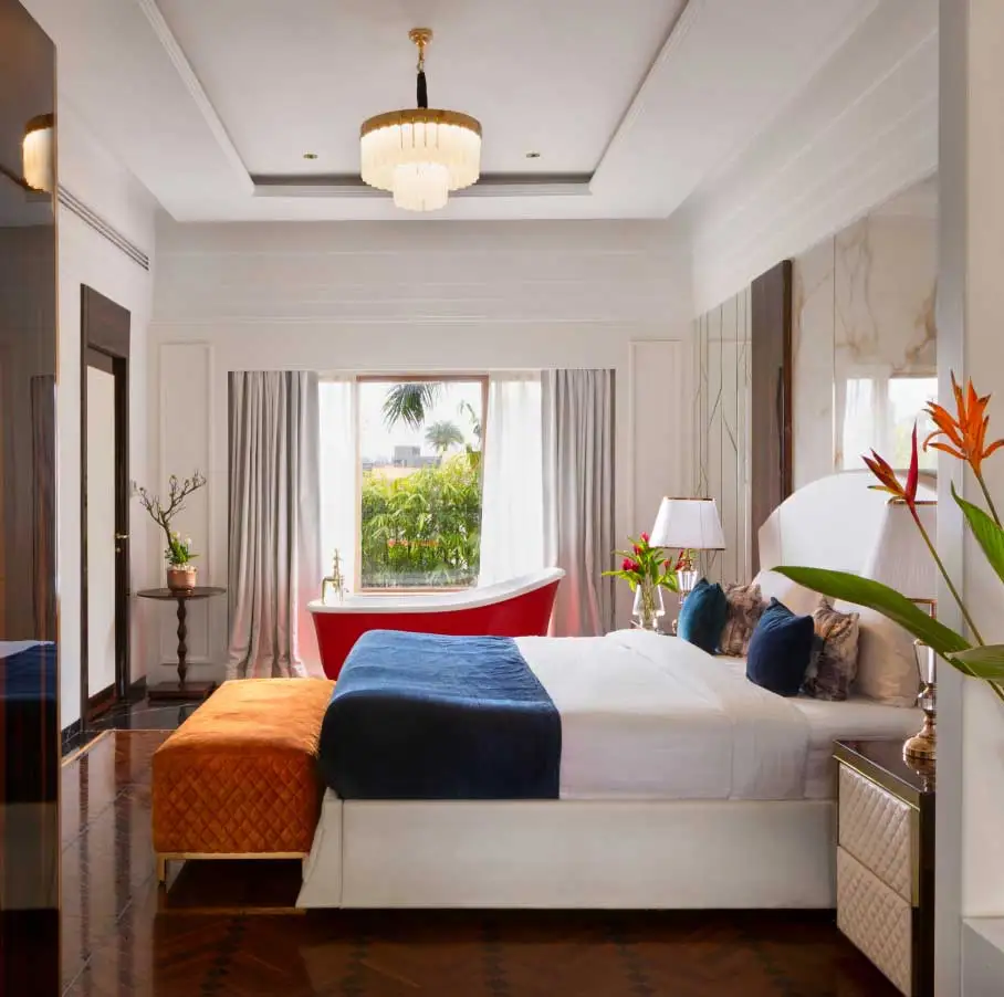 Garden villa suite interior at Della Resorts luxury resort by Jimmy Mistry