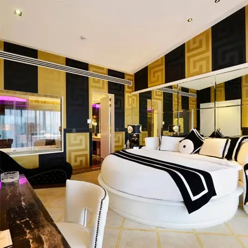 Luxury hotel interior design by Jimmy Mistry showcasing premium hospitality space with elegant furnishings and lighting