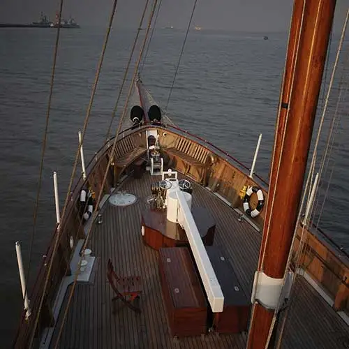 Ocean deck view from MY Kalizma yacht designed by Jimmy Mistry