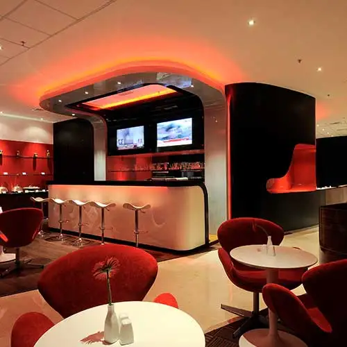 Kingfisher corporate lounge bar interior designed by Jimmy Mistry