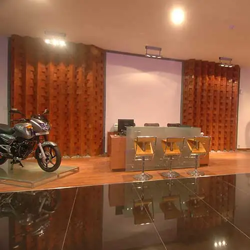 Premium motorcycle showroom interior at Probiking designed by Jimmy Mistry