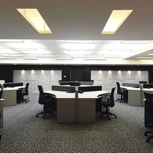 Lounge seating area inside Jimmy Mistry design studio