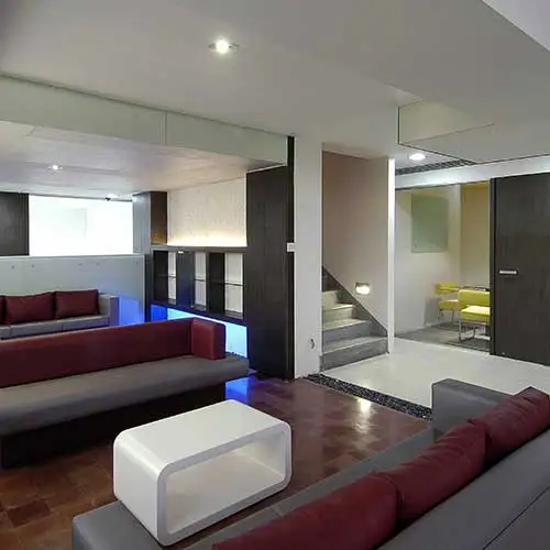 Meeting space inside Jimmy Mistry design studio