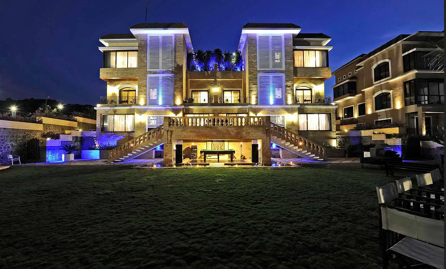 Luxury villa exterior architecture at Della Villas Lonavala