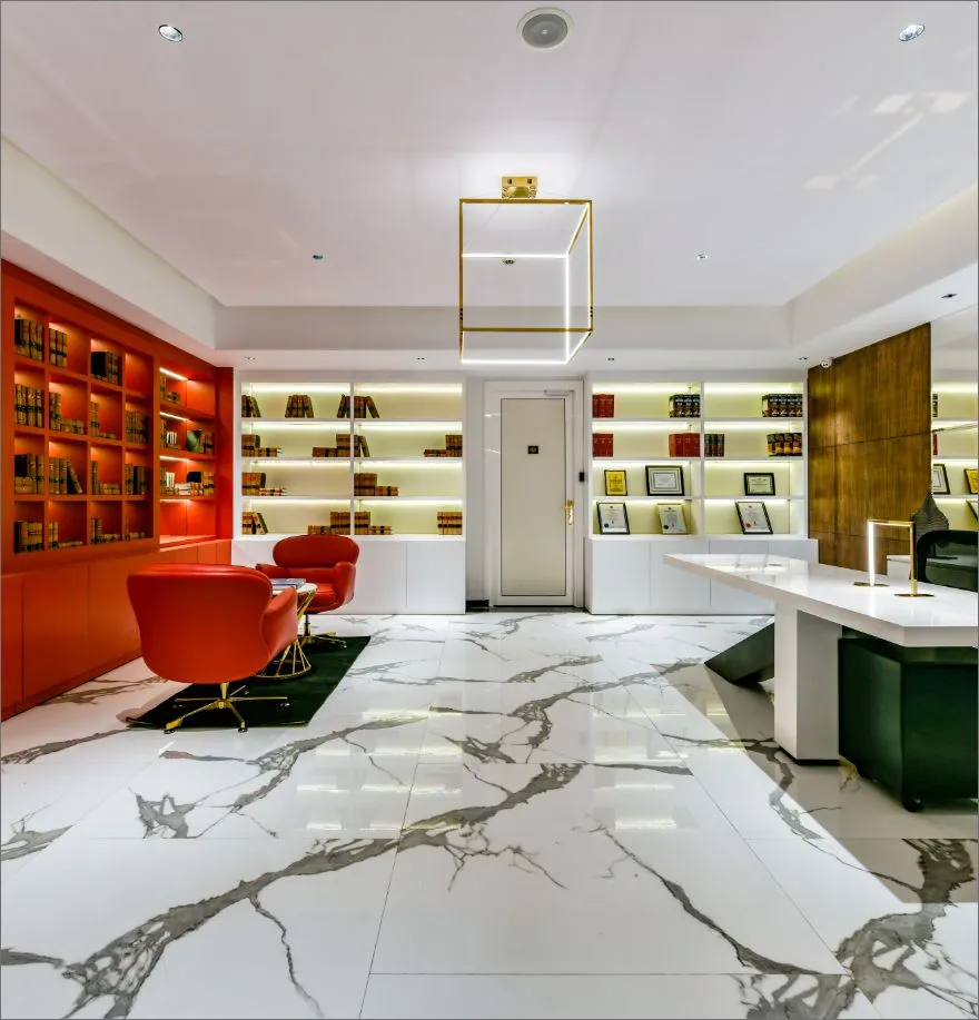 Luxury product showroom interior designed by Jimmy Mistry displaying premium Della collections
