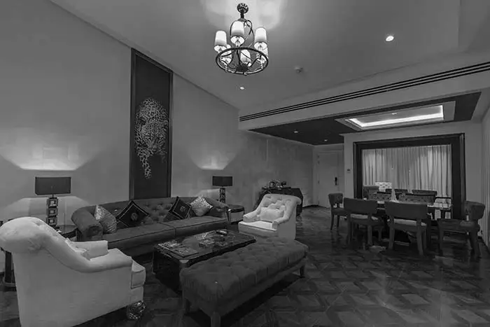 Luxury suite and villa living room interior at Della Resorts Lonavala added in 2016
