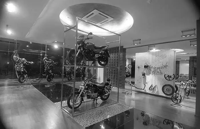 VMRD Retail Design Award for Bajaj Pro-Biking showroom concept designed by Jimmy Mistry in 2009