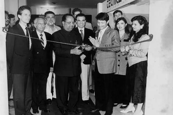 Jimmy Mistry organizing India's first Italian furniture exhibition at Nehru Centre Mumbai in 1996