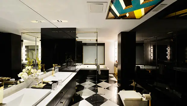 Luxury bathroom interior design at Della Resorts