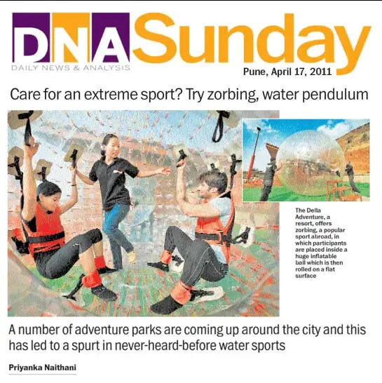 Jimmy Mistry press feature in DNA, April 2011