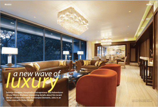 Jimmy Mistry press feature in Idecorama, February 2018