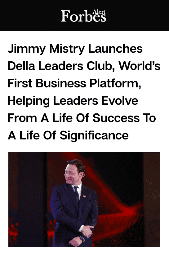 Jimmy Mistry press feature in FORBES ALERT, June 2021
