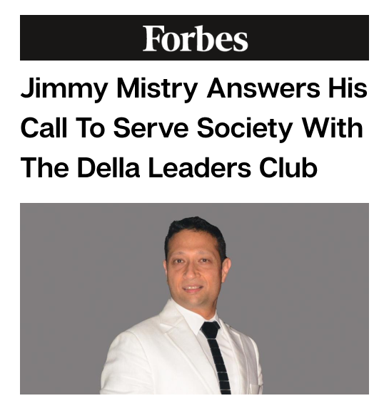 Jimmy Mistry press feature in FORBES NEW YORK, September 2021