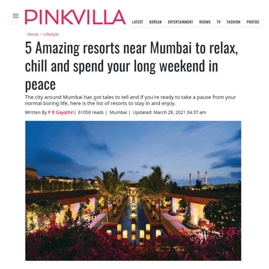 Jimmy Mistry press feature in PINKVILLA, March 2021