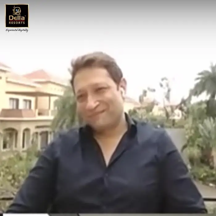 Jimmy Mistry moderating Della Weddings webinar on micro weddings