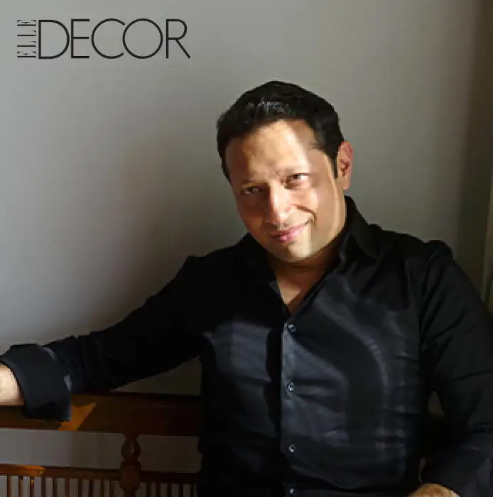 Jimmy Mistry discussing architecture and design with Elle Decor India
