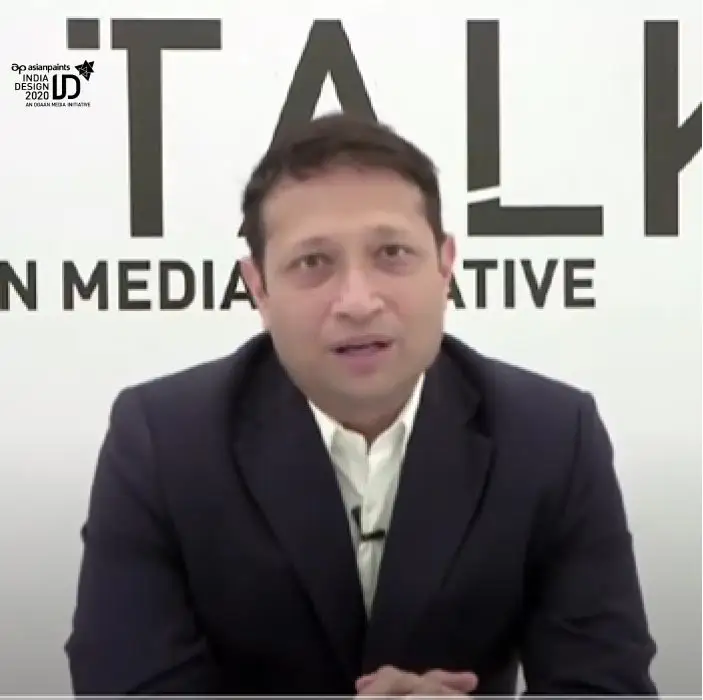 Jimmy Mistry discussing design ideology at India Design ID Talks