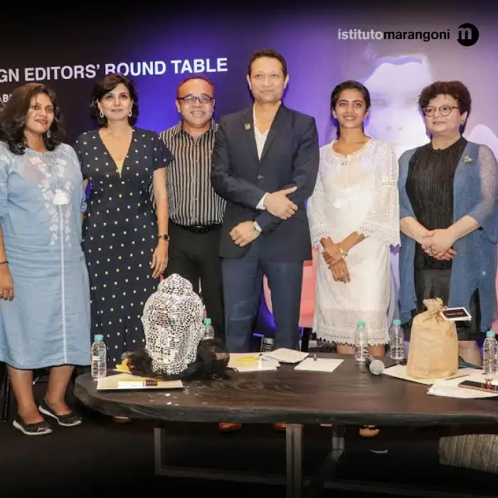 Jimmy Mistry moderating design editors roundtable at Instituto Marangoni