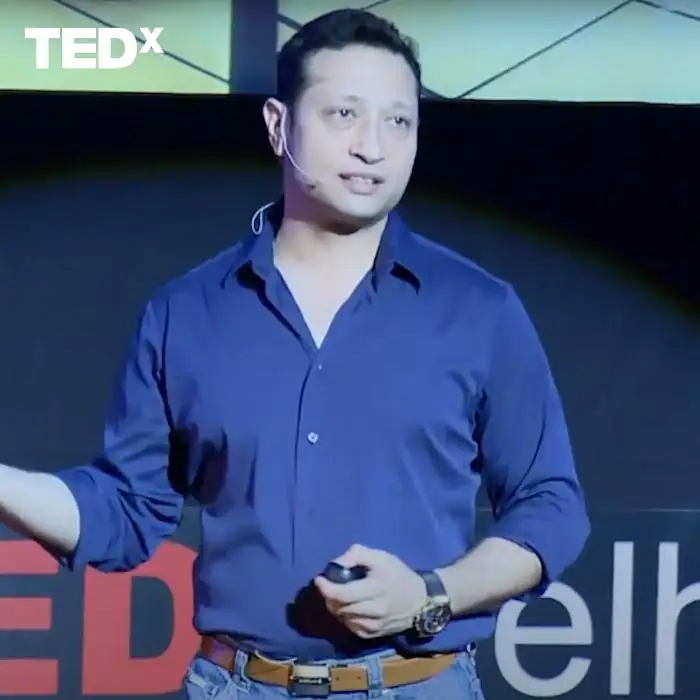 Jimmy Mistry sharing journey and inspiration at TEDx Delhi