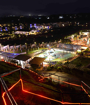 Aerial shot of Della Adveture Park