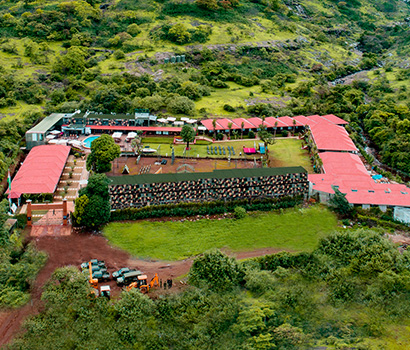 Aerial shot of D.A.T.A. Resort