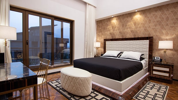 Bed Room Interior of Della Villas