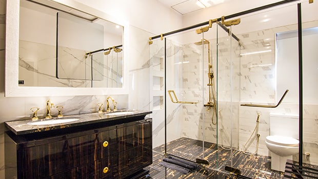 Bathroom at Della Villas