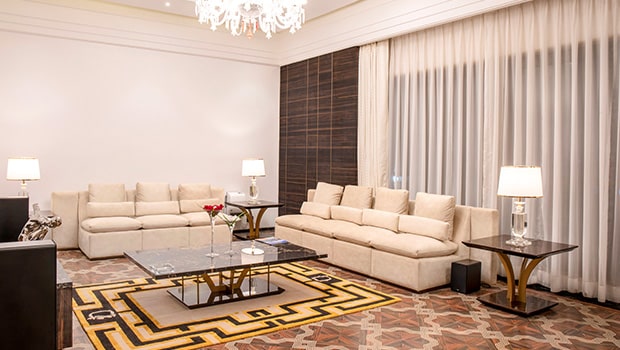 Interior Design of Drawing Room of Della Villas