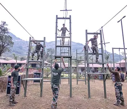 Performing Military Style Obstacle Courses at D.A.T.A. Resort