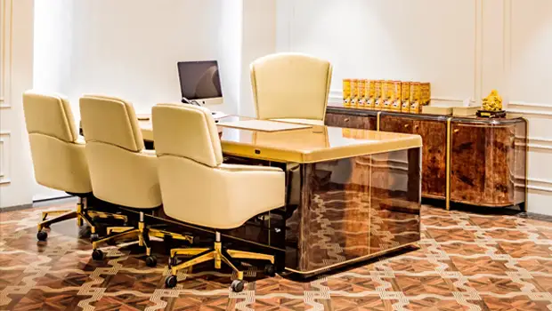 Luxury office interior design by Jimmy Mistry for Della