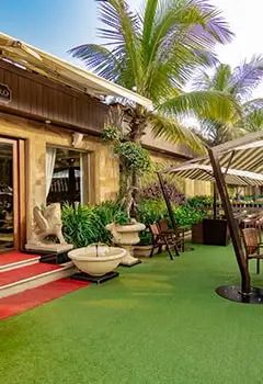 Villa Bistro fine dining restaurant at Della Resorts